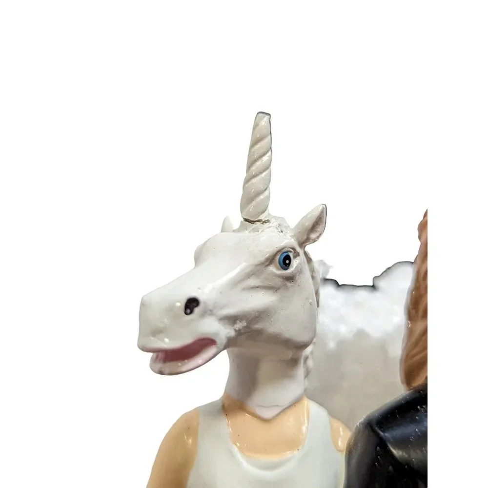 UNICORN AND HORSE WEDDING CAKE TOPPER - Close Out